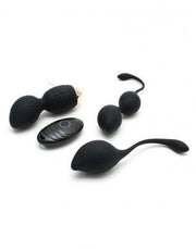 Rimba - Rimini - Vibrerende Vaginale Balletjes Trainings Set Met Afstandsbediening - Zwart-Erotiekvoordeel.nl