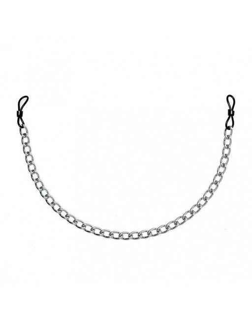 Rimba Bondage Play - Rubber Ring Nipple Clamps With Chain - Adjustable-Erotiekvoordeel.nl