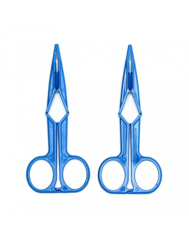 Rimba Bondage Play - Plastic Scissor Nipple Clamps - Blue - Erotiekvoordeel.nl