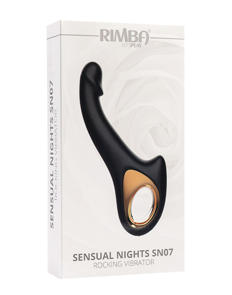Rimba - Sensual nights SN07 - Vibromasseur point G à tête mobile - Noir-Erotiekvoordeel.nl