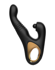 Rimba - Sensual Nights SN08 - Thrusting Vibrator with Tapping Function - Black-Erotiekvoordeel.nl