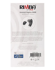 Rimba - Sensual Nights SN08 - Thrusting Vibrator with Tapping Function - Black-Erotiekvoordeel.nl