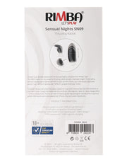 Rimba - Sensual Nights SN09 - Thrusting Rabbit Vibrator - Black - Erotiekvoordeel.nl