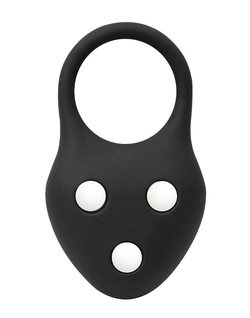 Rimba - Silikon-Ballstretcher mit drei Metallkugeln - 110 g - Schwarz - Erotiekvoordeel.nl