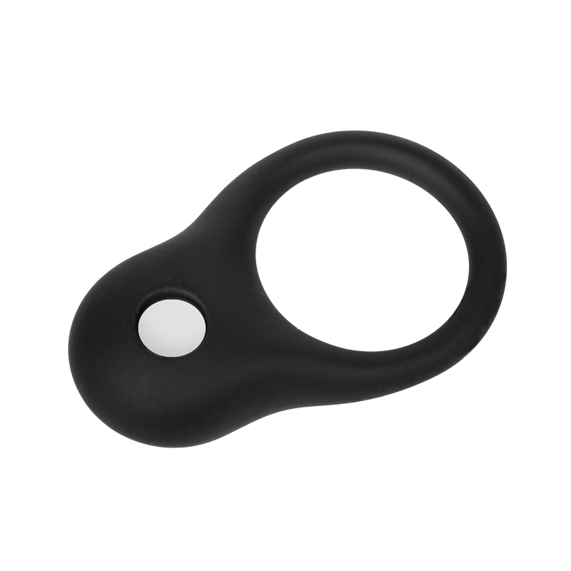 Rimba - Ball Stretcher en silicone avec bille métallique - 35 grammes - Noir-Erotiekvoordeel.nl