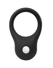 Rimba - Ball Stretcher en silicone avec bille métallique - 35 grammes - Noir-Erotiekvoordeel.nl