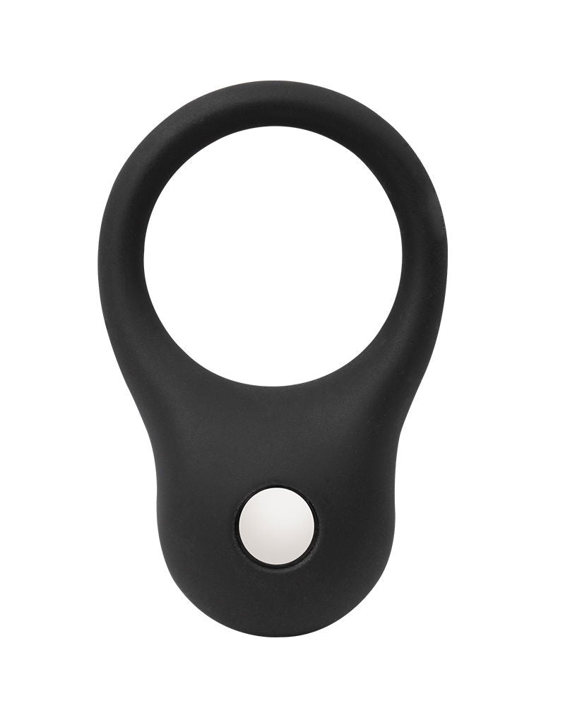 Rimba - Ball Stretcher en silicone avec bille métallique - 35 grammes - Noir-Erotiekvoordeel.nl