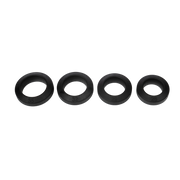 Rimba Bondage Play – Silicone Cock Ring – Black - Available in various sizes-Erotiekvoordeel.nl