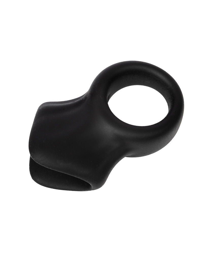 Rimba - Anillo para el pene de silicona con boca para estimulación del clítoris-Erotiekvoordeel.nl