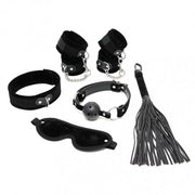 Rimba Bondage Play - Soft Bondage Einsteiger-Set - 6-teilig - Schwarz - Erotiekvoordeel.nl