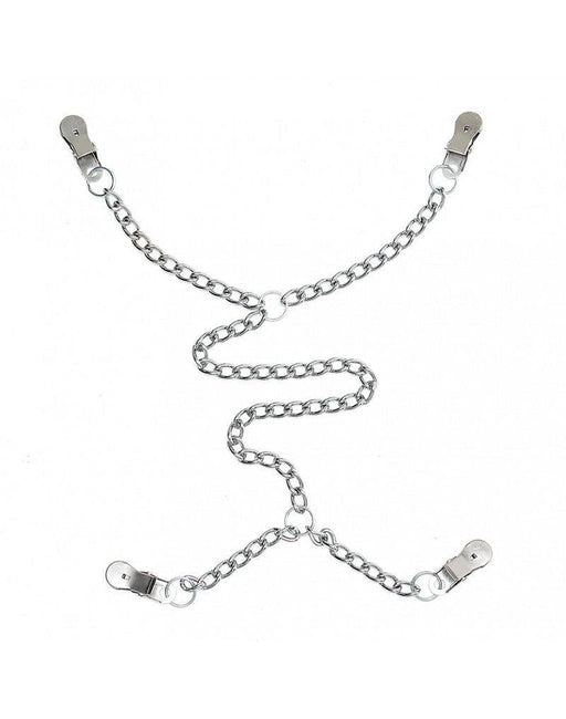 Rimba Bondage Play - Nipple and Labia Clamps with Chain - Erotiekvoordeel.nl