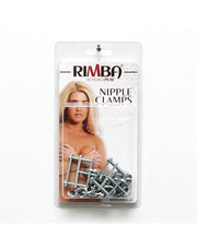 Rimba Bondage Play - Nippelklemmen mit Schraube und Kette - Erotiekvoordeel.nl