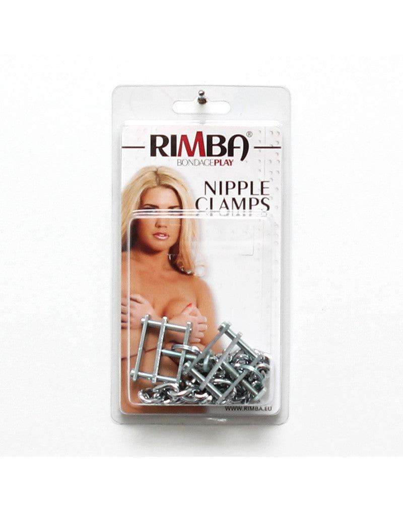 Rimba Bondage Play - Nippelklemmen mit Schraube und Kette - Erotiekvoordeel.nl