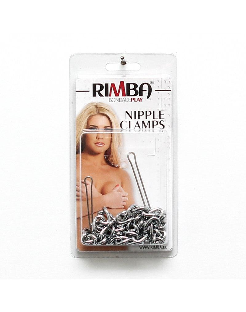 Rimba Bondage Play - Pinze per capezzoli con doppia catena - Erotiekvoordeel.nl