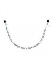 Rimba Bondage Play - Nippelklemmen mit schwarzen Silikonhüllen und Kette - Erotiekvoordeel.nl