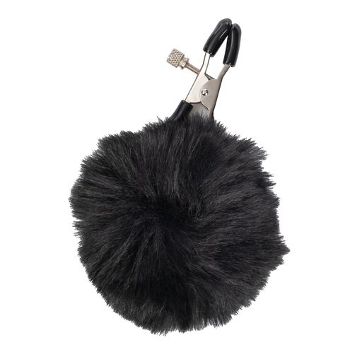 Rimba - Nippelklemmen mit Pompons - Schwarz - Erotiekvoordeel.nl