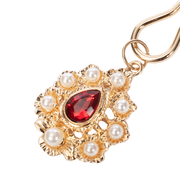 Rimba - Nippelklemmen mit Strass-Anhänger - Gold - Erotiekvoordeel.nl