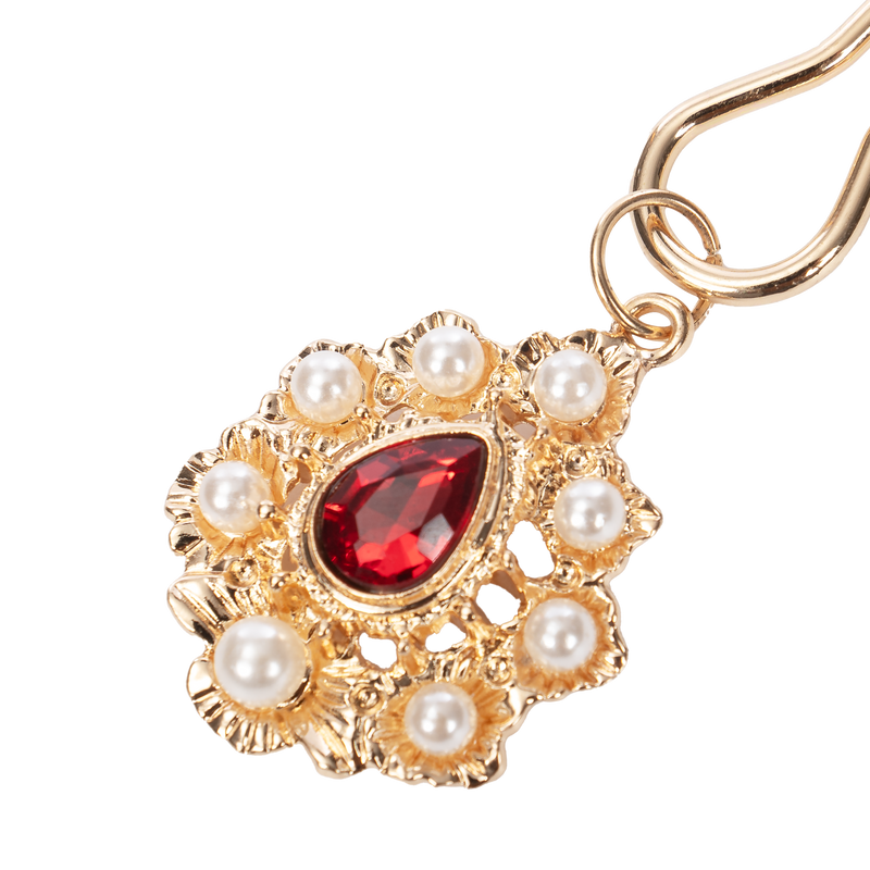 Rimba - Nippelklemmen mit Strass-Anhänger - Gold - Erotiekvoordeel.nl