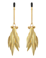 Rimba - Nippelklemmen mit Federn - Gold-Erotiekvoordeel.nl