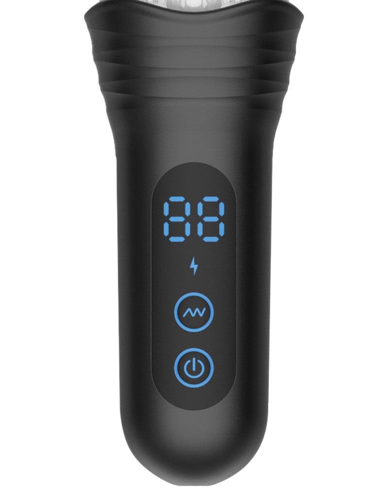 Rimba Toys - Orgastobator 02 - Automatische Masturbator - Zwart & Transparant-Erotiekvoordeel.nl