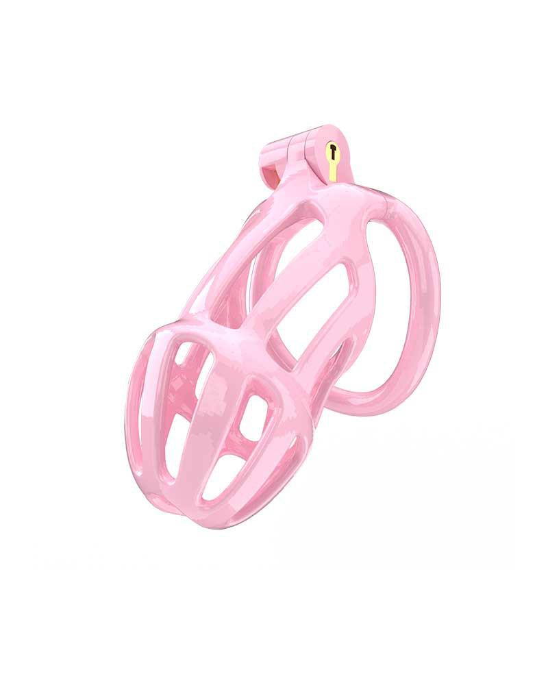 Rimba Toys - P-Cage PC02 - Plastic Chastity Cage - Penis Cage - Chastity - Pink - Available in 3 sizes-Erotiekvoordeel.nl