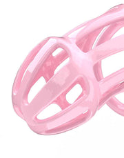 Rimba Toys - P-Cage PC02 - Plastic Chastity Cage - Penis Cage - Chastity - Pink - Available in 3 sizes-Erotiekvoordeel.nl