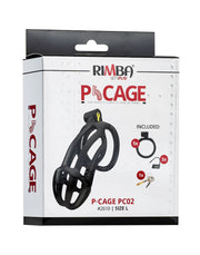 Rimba Toys - P-Cage PC02 - Kunststof Kuisheidskooi - Peniskooi - Chastity - Zwart -Erotiekvoordeel.nl