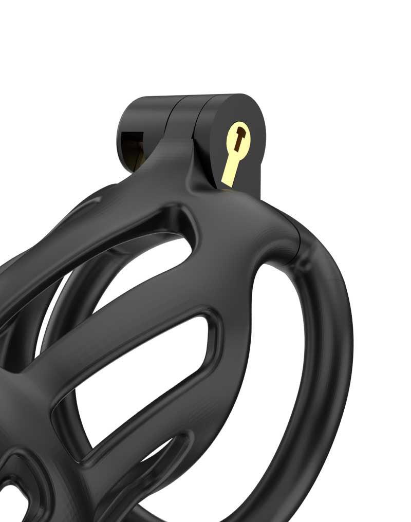 Rimba Toys - P-Cage PC02 - Kunststof Kuisheidskooi - Peniskooi - Chastity - Zwart -Erotiekvoordeel.nl