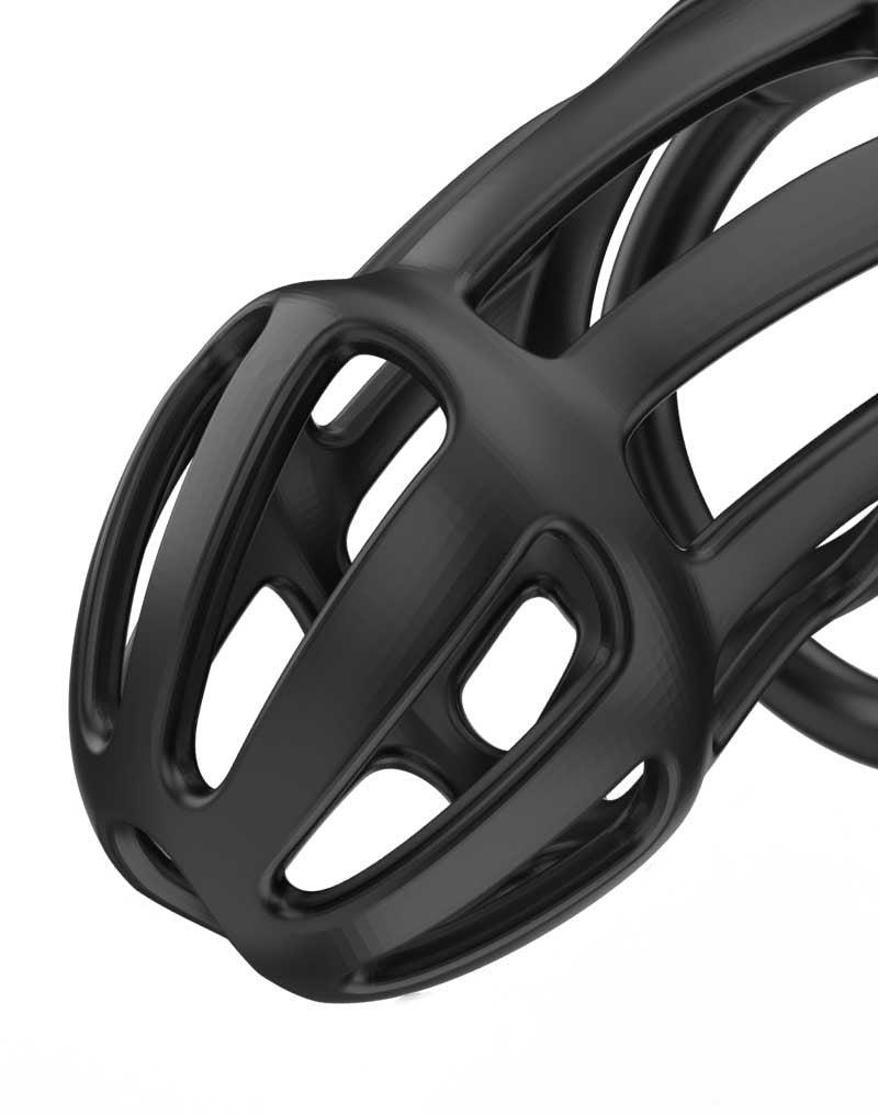 Rimba Toys - P-Cage PC02 - Kunststof Kuisheidskooi - Peniskooi - Chastity - Zwart -Erotiekvoordeel.nl