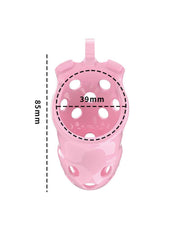 Rimba Toys - P-Cage PC03 - Kunststof Kuisheidskooi - Peniskooi - Chastity - Roze-Erotiekvoordeel.nl
