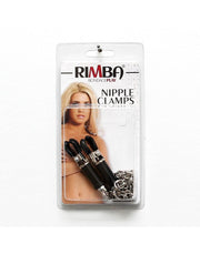 Rimba Bondage Play - Verstellbare Nippelklemmen mit Schraubverschluss und Kette - Erotiekvoordeel.nl