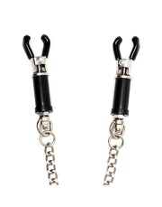 Rimba Bondage Play - Verstellbare Schraubklemmen-Nippelklemmen mit Kette - Erotiekvoordeel.nl