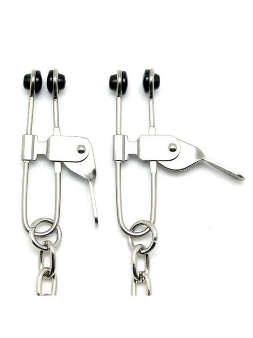 Rimba - Adjustable Nipple Clamps with Chain and Lever Clamps - Erotiekvoordeel.nl