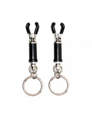 Rimba Bondage Play - Verstellbare Nippelklemmen mit Schraubhülsen und O-Ringen - Erotiekvoordeel.nl