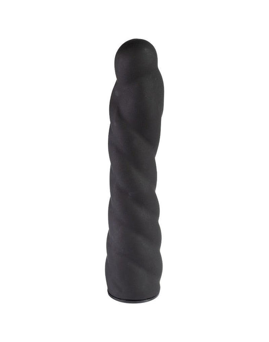 Rimba - Verwisselbare Dildo voor Strap-on - Zwart - Ø3.4 x 16 cm - 160 mm lengte - 34 mm diameter-Erotiekvoordeel.nl