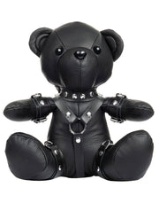 Rimba - Schwarzer Leder-BDSM-Teddybär - Erotiekvoordeel.nl