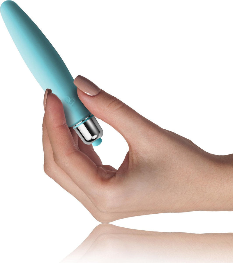 Rocks-off - 7 speed Kama Discreet Pleasure Bullet Vibrator - Turquoise-Erotiekvoordeel.nl
