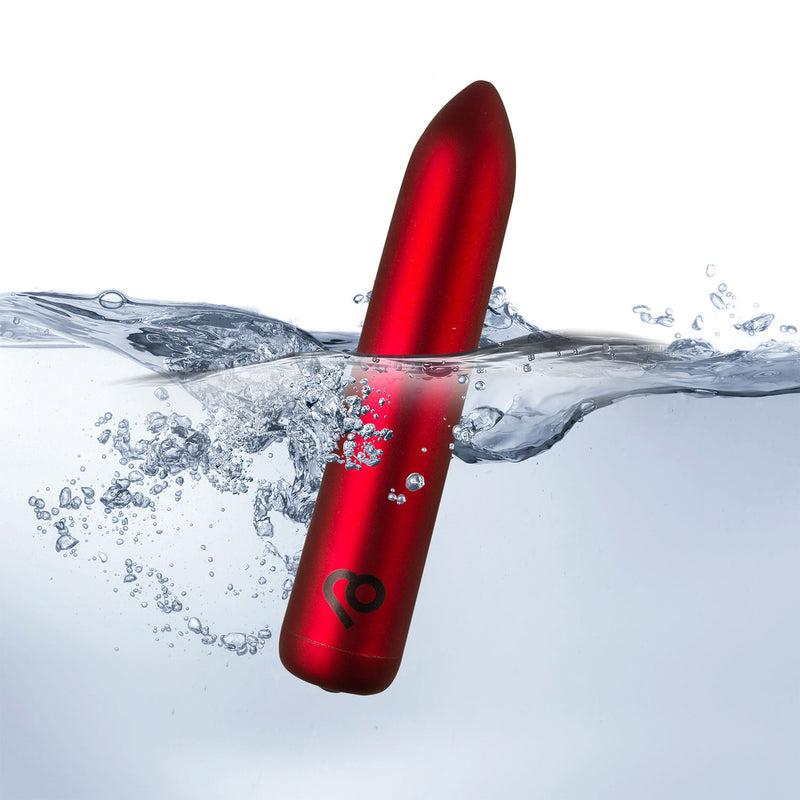 Rocks-off - Wiederaufladbarer Bullet-Vibrator - Poppy Red - Erotiekvoordeel.nl