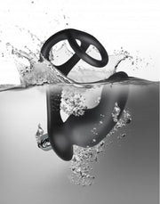 Rocks-off - RO-Zen Pro - Vibrerende Buttplug met Cockring - Zwart-Erotiekvoordeel.nl