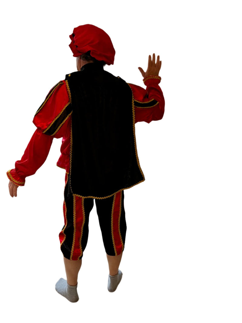 Costume de Piet à la suie – Fabriqué à la main aux Pays-Bas avec une finition dorée de luxe - Erotiekvoordeel.nl