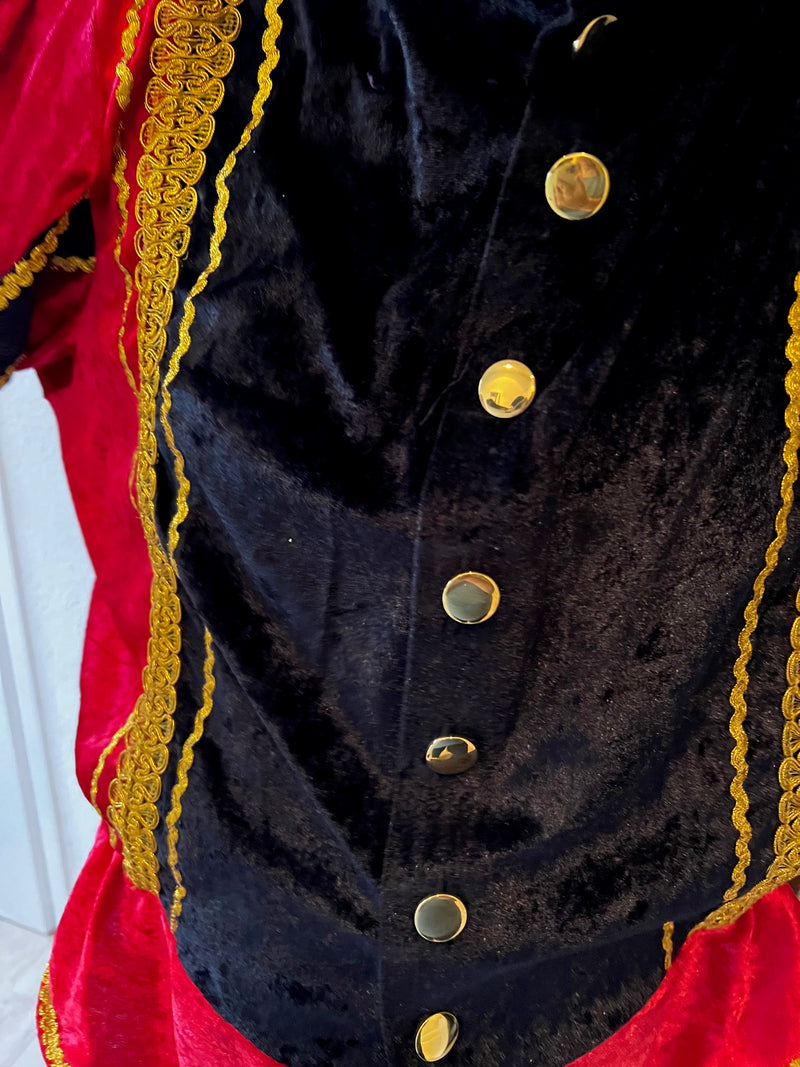 Costume de Piet à la suie – Fabriqué à la main aux Pays-Bas avec une finition dorée de luxe – Erotiekvoordeel.nl