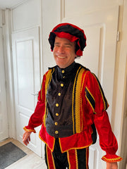 Costume de Piet à la suie – Fabriqué à la main aux Pays-Bas avec une finition dorée de luxe - Erotiekvoordeel.nl