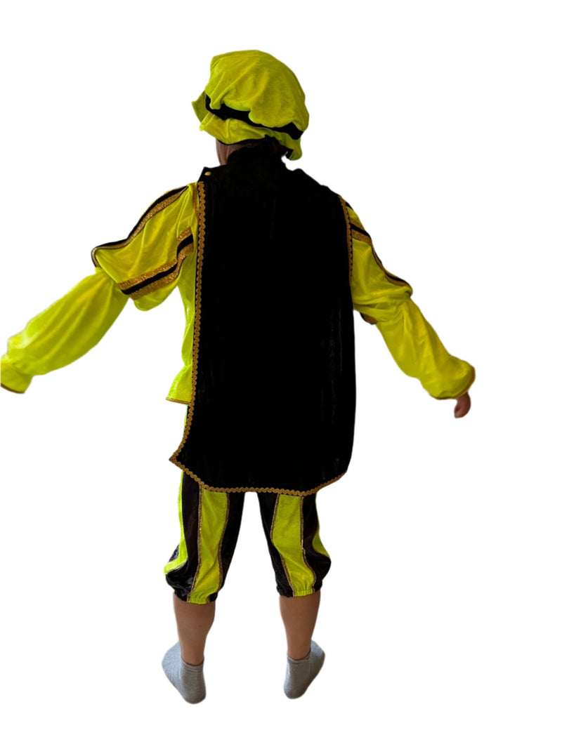Costume de Piet à la suie – Fabriqué à la main aux Pays-Bas avec une finition dorée de luxe - Erotiekvoordeel.nl
