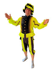 Costume de Piet à la suie – Fabriqué à la main aux Pays-Bas avec une finition dorée luxueuse – Erotiekvoordeel.nl