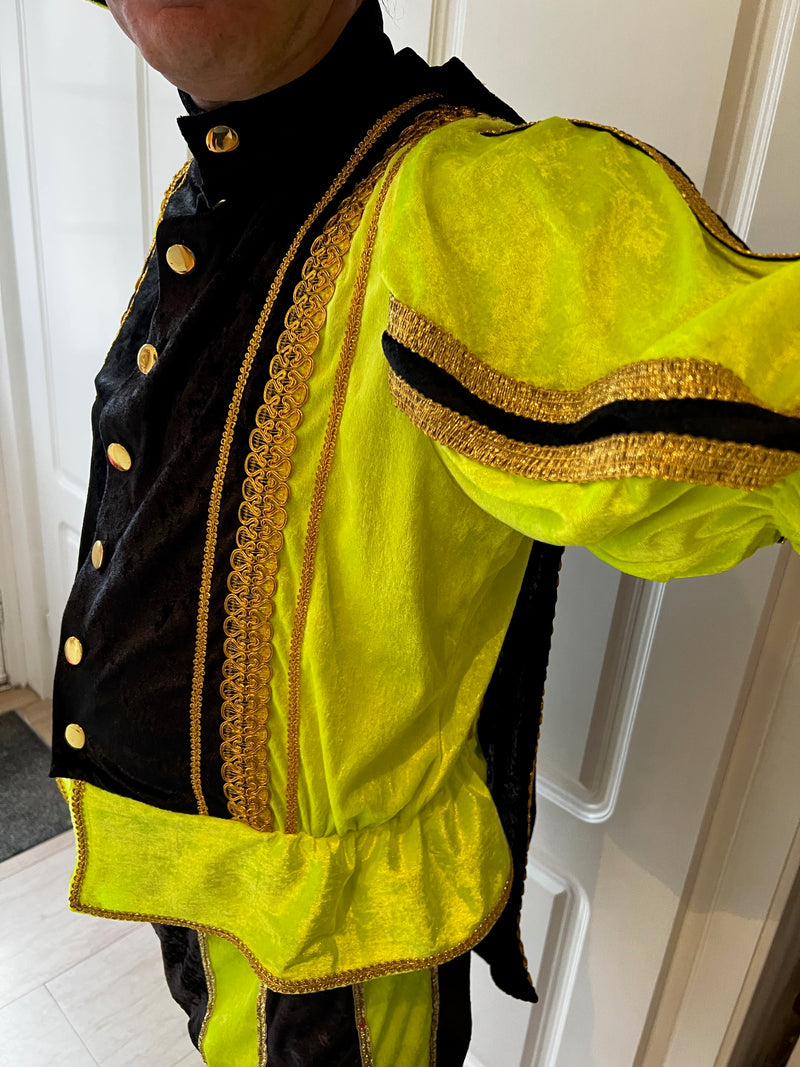 Costume de Piet à la suie – Fabriqué à la main aux Pays-Bas avec une finition dorée de luxe - Erotiekvoordeel.nl