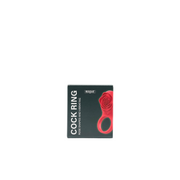 Rogue - Anillo vibrador para el pene con estimulador de clítoris en forma de rosa - Rojo - Erotiekvoordeel.nl