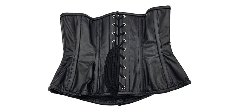 Rouge - Corset en cuir - Taille L-XL - Noir-Erotiekvoordeel.nl