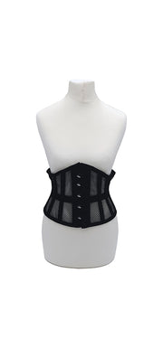 Rouge - Mesh Corset - Size L-XL - Black-Erotiekvoordeel.nl