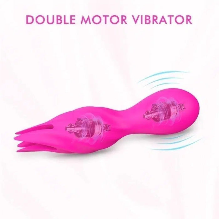 S-hande - Jack- Clitoris Vibrator - Vibrerende Bloemblaadjes - Twee Motoren en Afstandsbediening-Erotiekvoordeel.nl