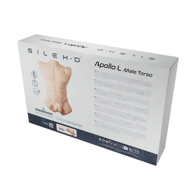SILEXD - Apollo Masturbator - Mannelijk Torso plus Dildo - Lichte Huidskleur-Erotiekvoordeel.nl